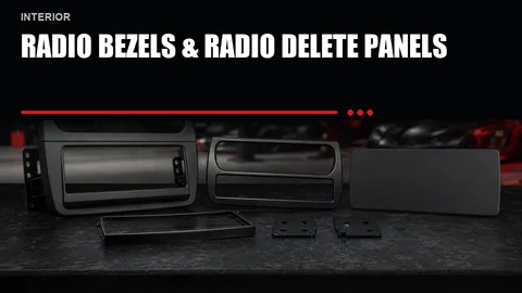 Radio Bezels & Radio Delete Panels